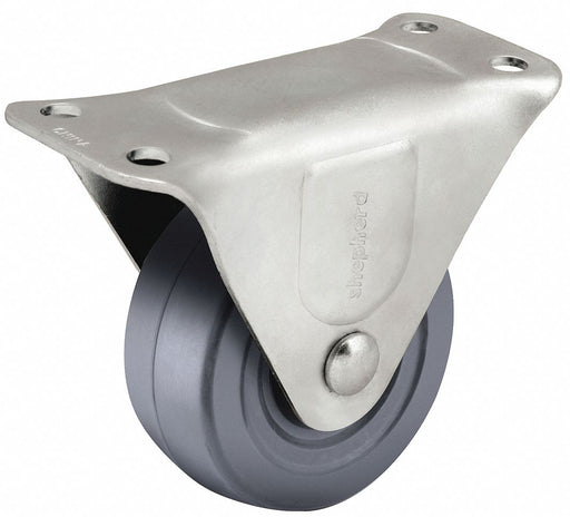 Plate Caster Rigid Rubber 5 H