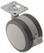 Plate Caster Swivel TPR 3 1/2 H
