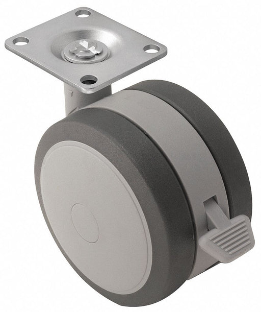Plate Caster Swivel TPR 5 5/8 H