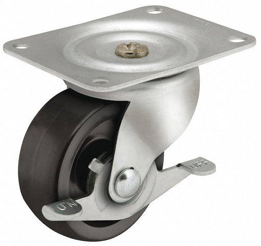 Plate Caster Swivel Polyolefin 2 1/2 H