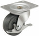 Plate Caster Swivel Rubber 3 1/4 H