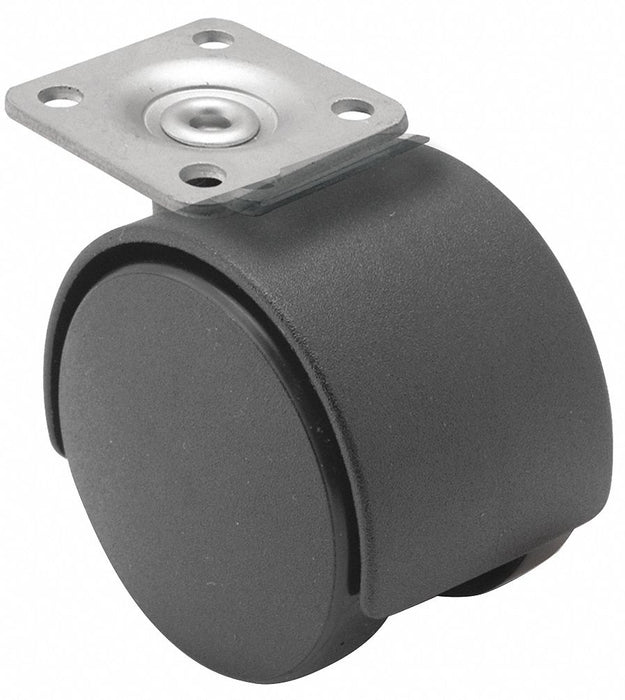 Plate Caster Swivel Nylon 2 1/4 H