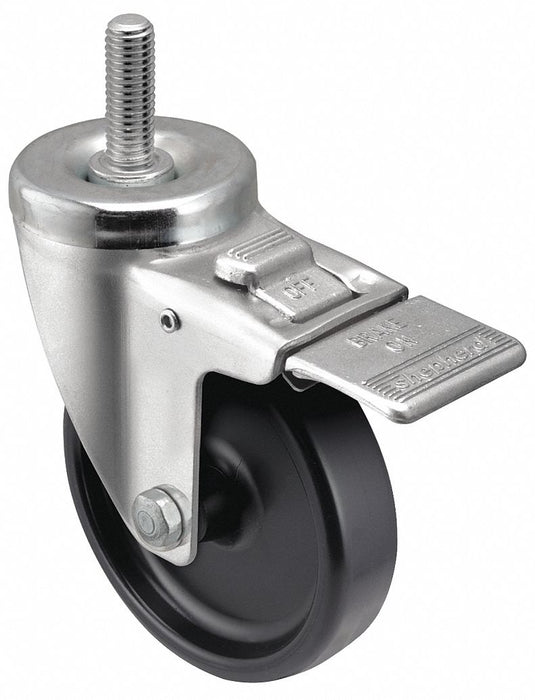 Stem Caster 5 dia Polypropylene 300lb