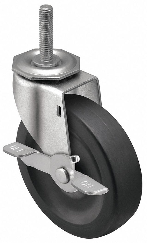 Stem Caster 4 dia Rubber 125lb
