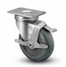 Plate Caster Swivel Rubber 5 1/8 H