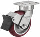 Plate Caster Swivel Polyurethane 6 1/2 H