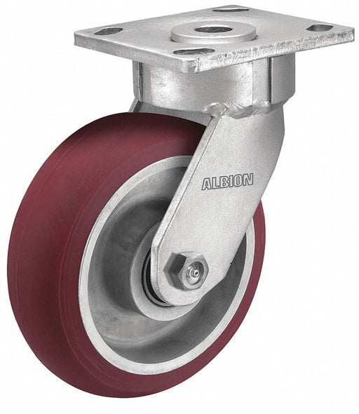 Plate Caster Swivel Polyurethane 5 5/8 H
