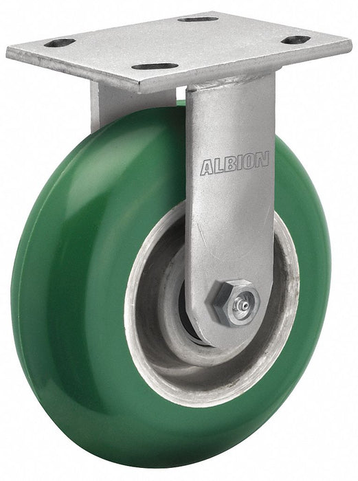 Plate Caster Rigid Polyurethane 7 1/2 H