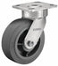 Plate Caster Swivel Rubber 5 5/8 H