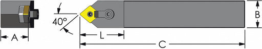 Indexable Profiling End Mill 1-1/2 PHC