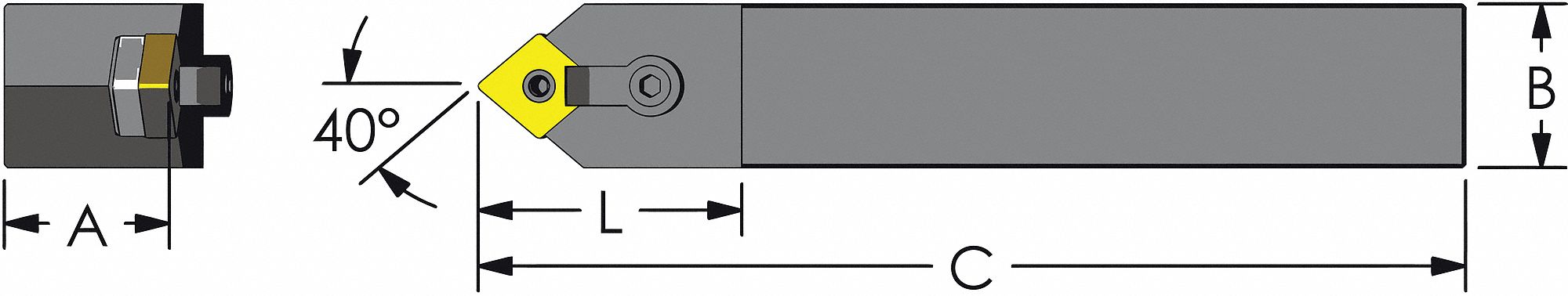 Indexable Profiling End Mill 1 PHC