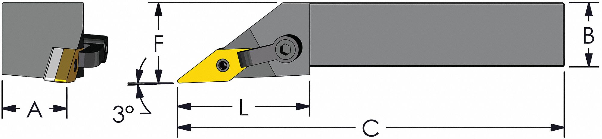 Indexable Profiling End Mill 5/8 PHC