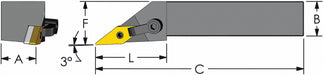 Indexable Profiling End Mill 25.00mm PHC