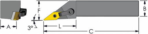 Indexable Profiling End Mill 3/4 PHC