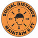 HardHatLabel Vinyl Circle Brown PK10