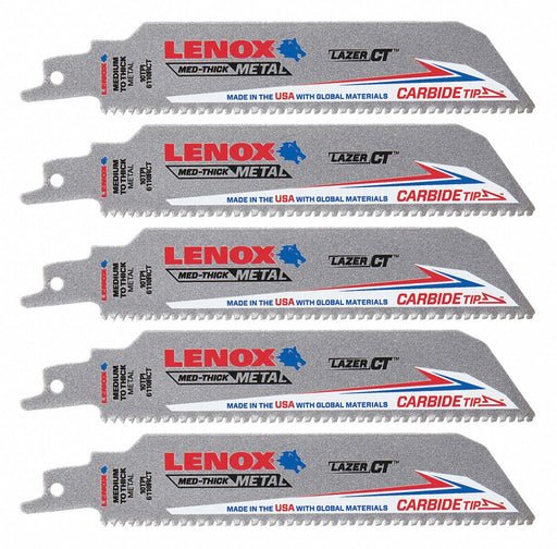 ReciproSawBlade L 6 TPI 10 PK5 Straight