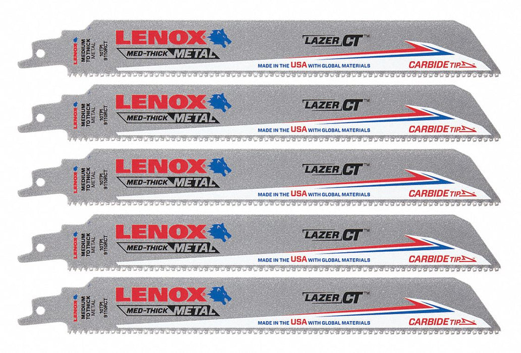 Reciprocating Saw Blade 9 L Blade PK5