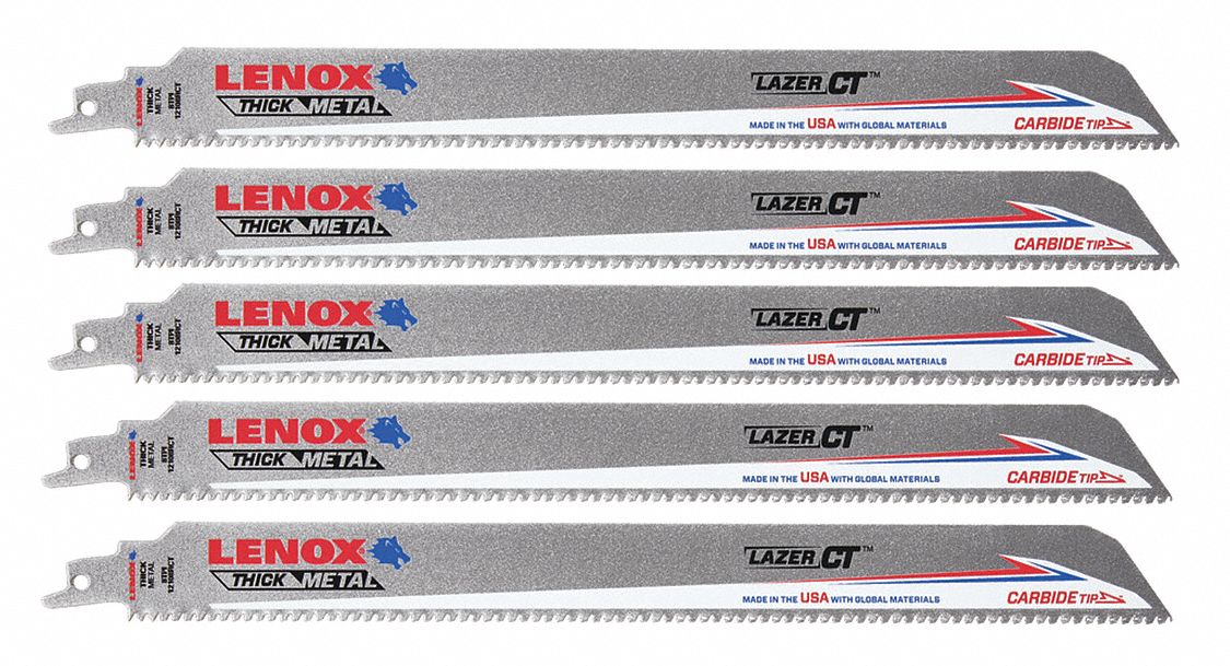 ReciproSawBlade L 12 TPI 8 PK5 Straight