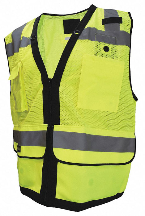 Safety Tether Vest Heavy Duty Green L