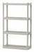 Plastic Shelving White Open Style HDPE