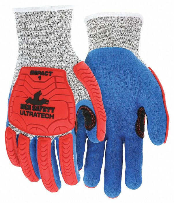 Coated Gloves XL knit Cuff PK12