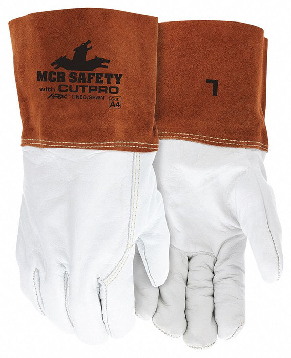 Welding Leather Glove Beige/Brown M PK12
