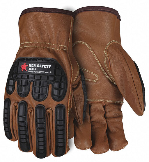 Leather Gloves Brown XL PK12