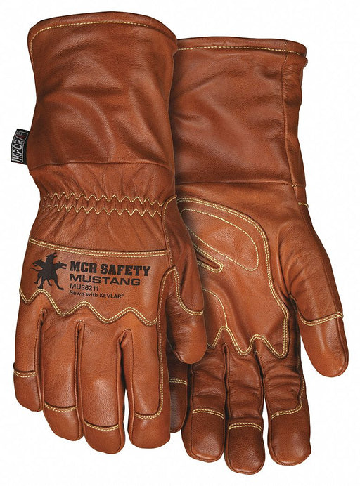 Leather Gloves Brown 2XL PR