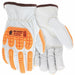 Leather Gloves White M PK12
