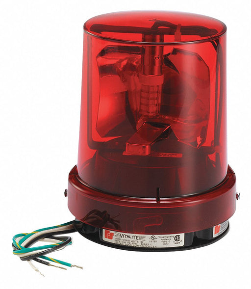 Warning Light Red LED 5-1/8 D 6-1/4 H