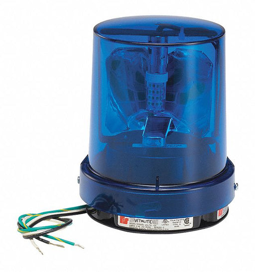 Warning Light Blue LED 5-1/8 D 6-1/4 H