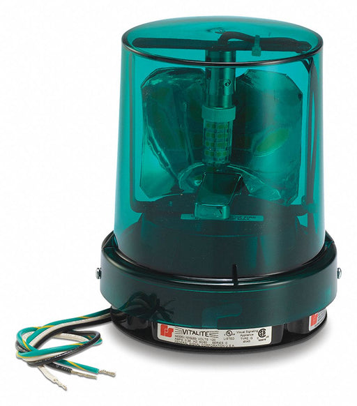 Warning Light Green LED 5-1/8 D