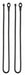 Twist Ties Rubber 18 L 1/2 W PK2