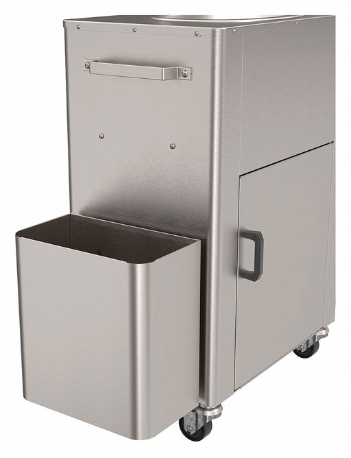 Trash Receptacle SS Silver