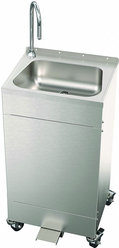 Portable Hand Washing Station Silver