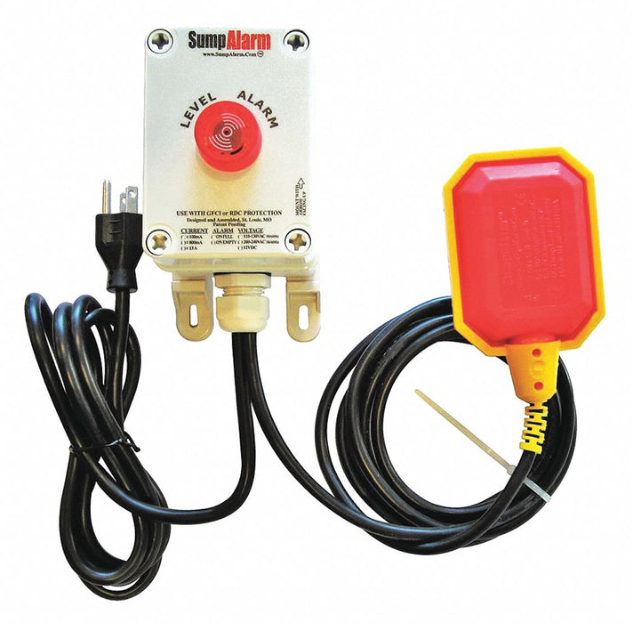 High Water Alarm LED 90dB Horn 16 ft.