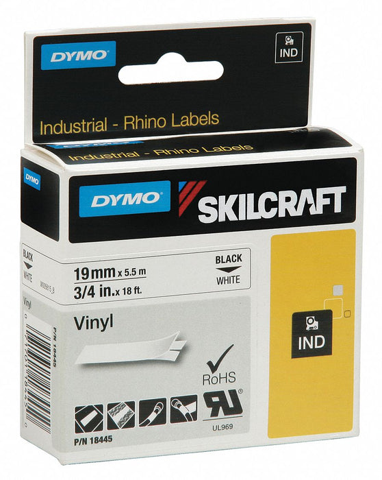 Label/Ribbon Cartridge White 3/4 in W