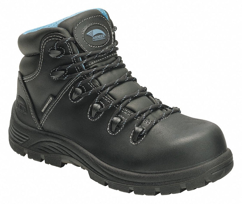 6-inWorkBoot Blk Women s 91/2 W PR