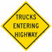 Traffic Sign 24 in x 24 in Yellow