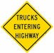 Traffic Sign 48 in x 48 in Yellow