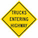 Traffic Sign 36 in x 36 in Yellow