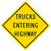 Traffic Sign 48 in x 48 in Yellow