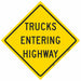 Traffic Sign 24 in x 24 in Yellow