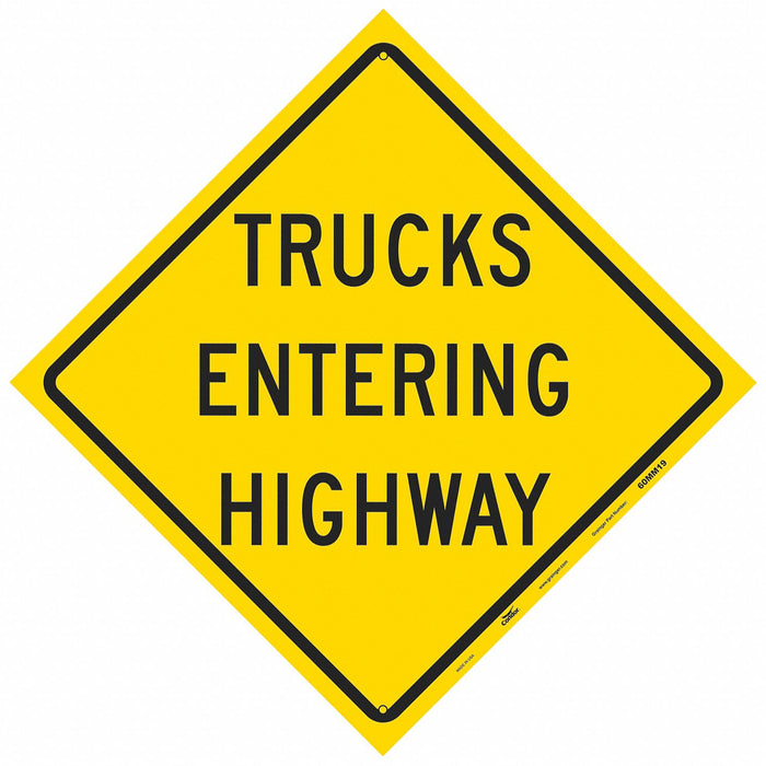Traffic Sign 36 in x 36 in Yellow