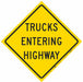 Traffic Sign 36 in x 36 in Yellow
