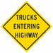 Traffic Sign 48 in x 48 in Yellow