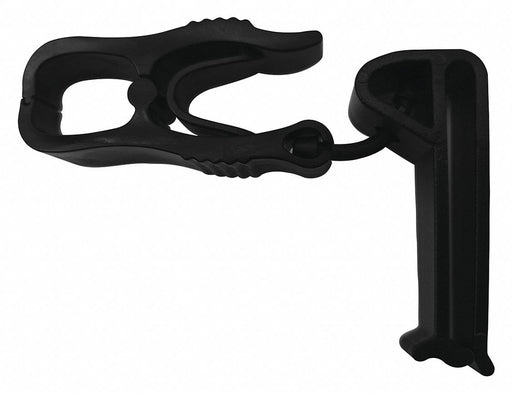 GloveHolderClips Plastic Black 4-3/4inL