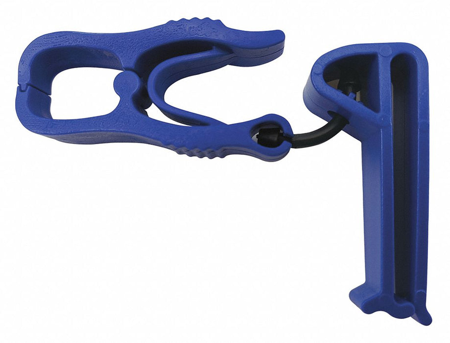 GloveHolderClips Plastic Blue 4-3/4inL
