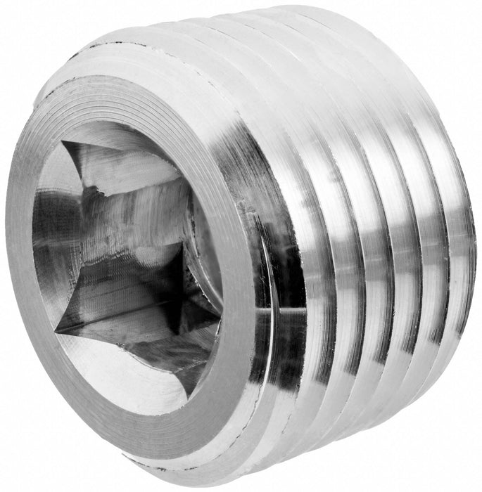 Square Socket Plug Aluminum 3  MNPT