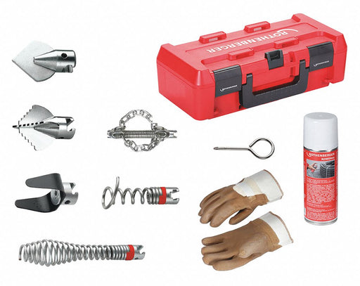 Drain Cleaning Set 2 Augers 4 Cutters